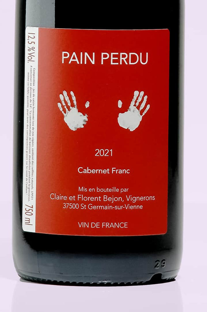 Loire / Vin de France / Pain perdu, 2021 / Claire et Florent Bejon / Rouge - Whynat.fr